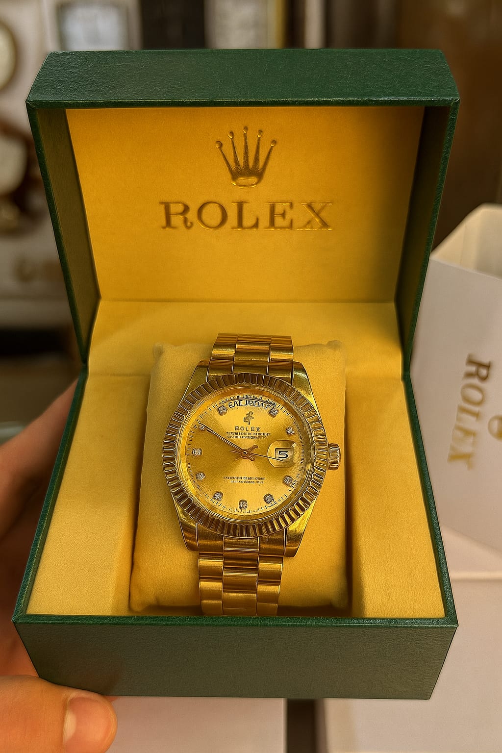 Rolex Day-Date premium Golden Dial