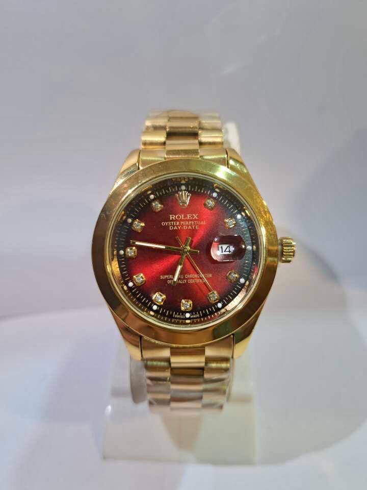 Rolex Date Just premium Golden colour Red Dial
