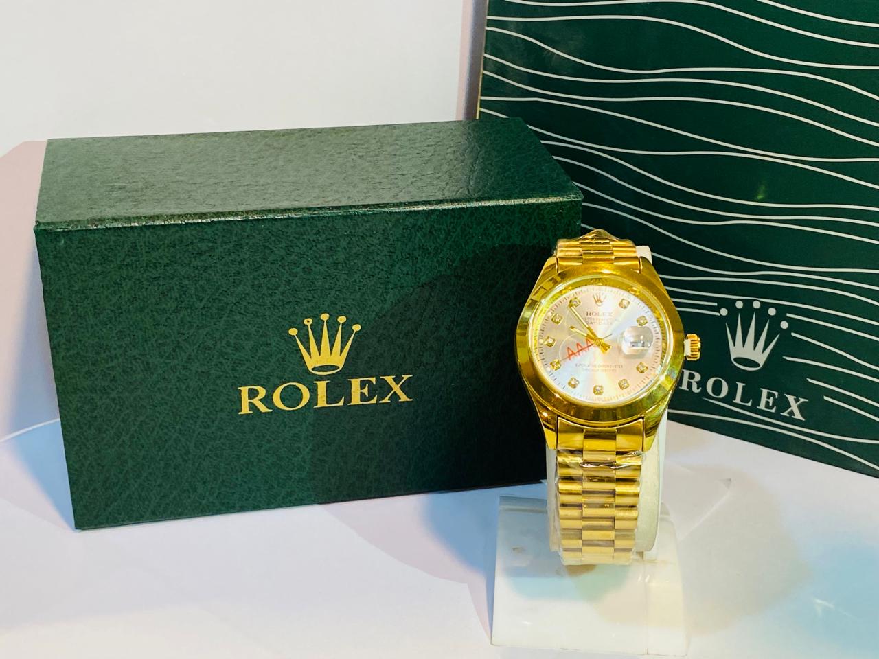 Rolex Date Just premium Golden colour Silver Dial