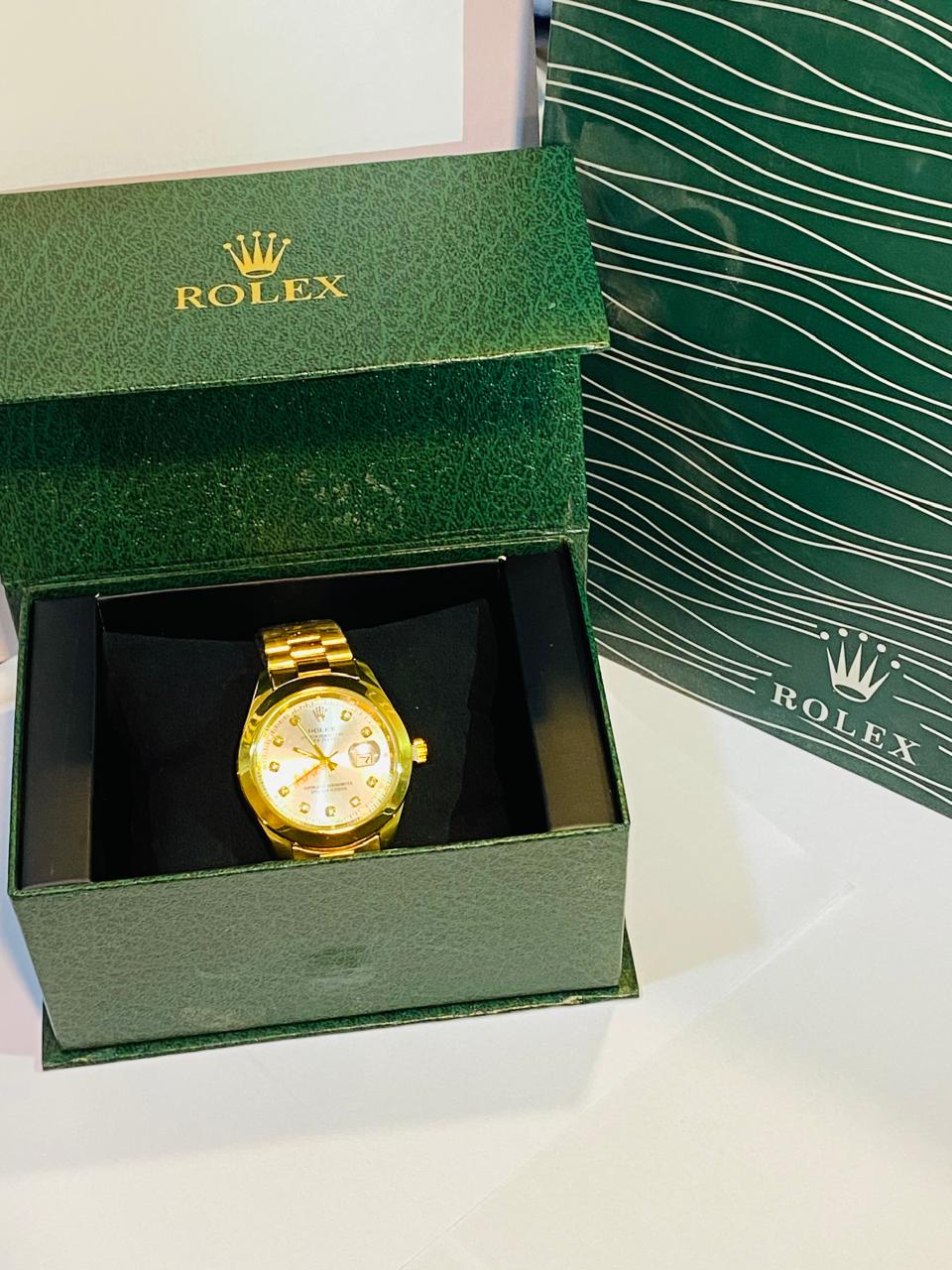 Rolex Date Just premium Golden colour Silver Dial