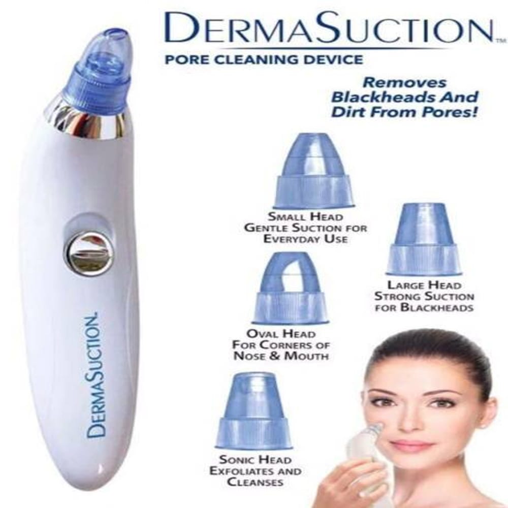 Derma Suction Blackhead Remover Vacuum Suck The Yuck Out Of Your Pores (cell Operated)