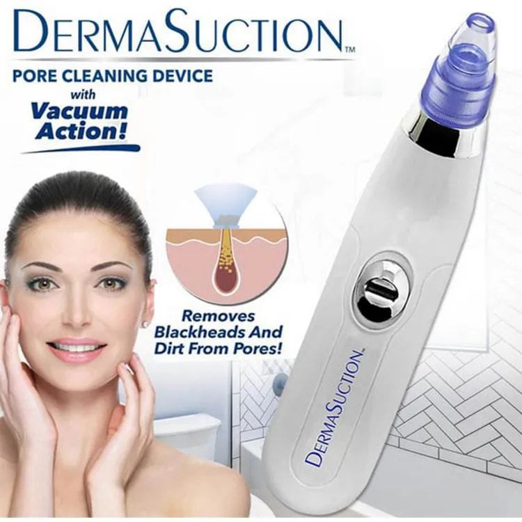 Derma Suction Blackhead Remover Vacuum Suck The Yuck Out Of Your Pores (cell Operated)