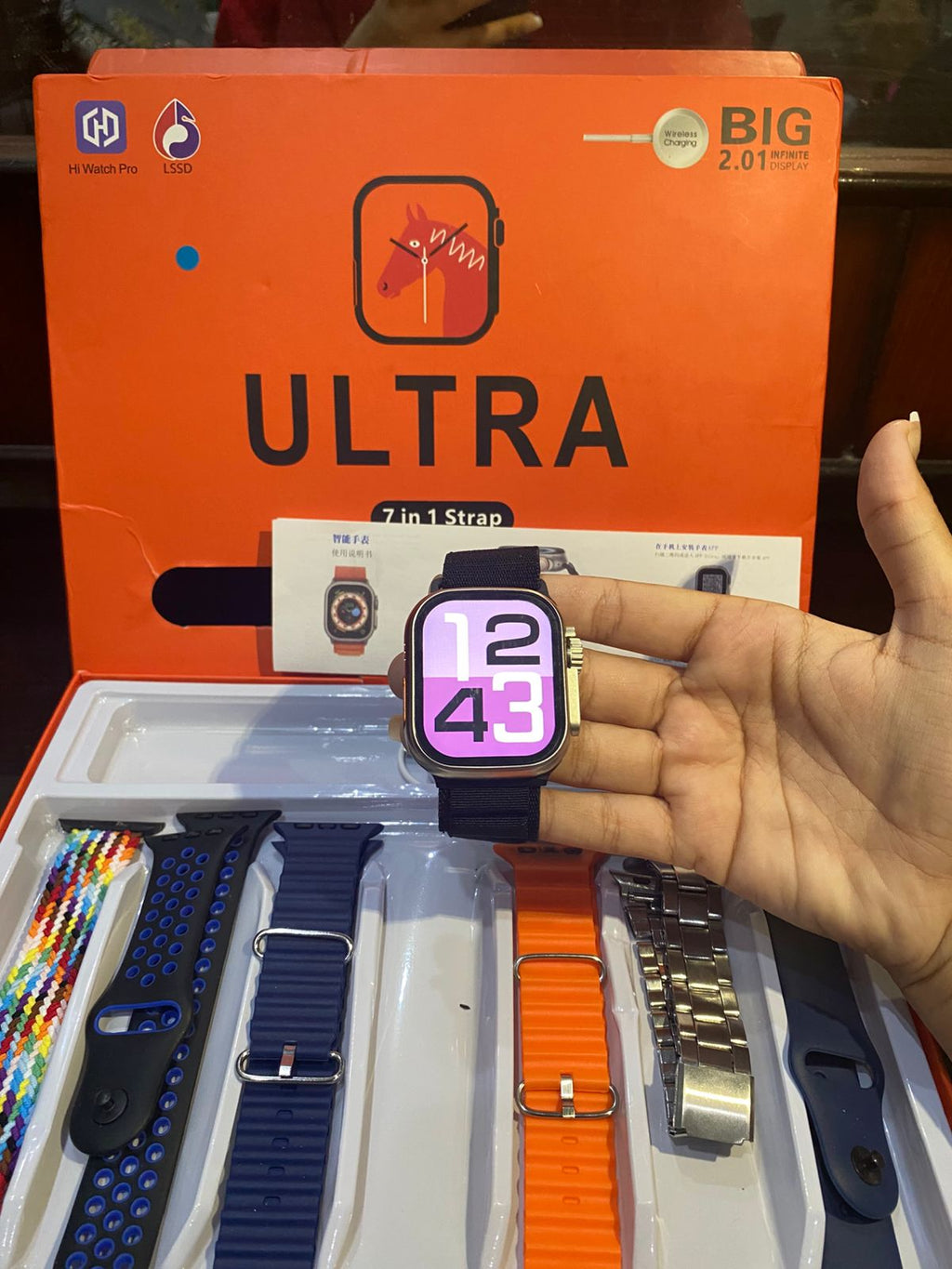 Hi Watch Pro Ultra Smartwatch – 7-in-1 Strap Bundle